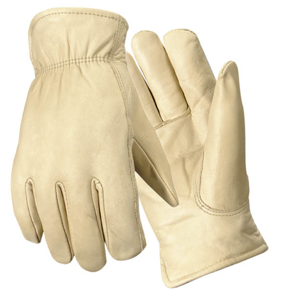 Wells Lamont Y0153 Grips Premium Grain Cowhide Leather Driver Work Gloves